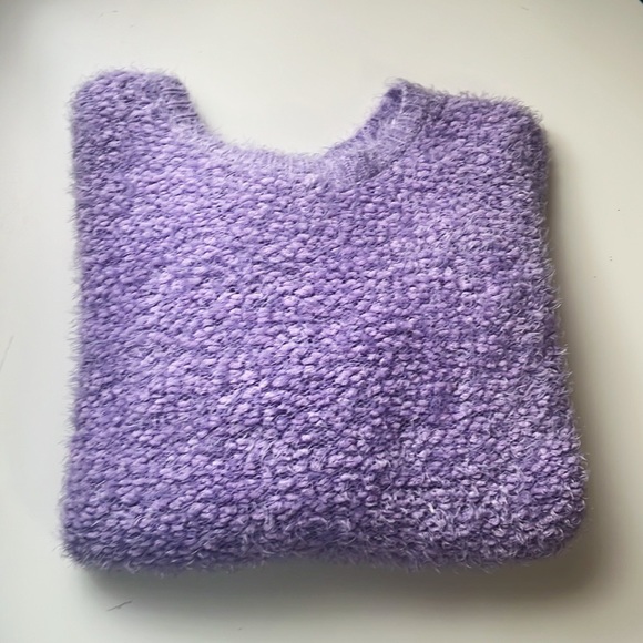 ๐ Fuzzy Purple Sweater - Picture 2 of 2
